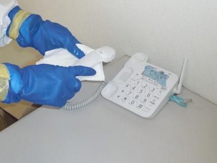 大和高田市・店舗の新型コロナウイルス消毒除菌作業の事例の処理前写真(2)