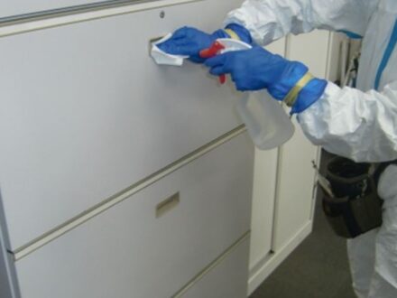大阪市・社屋の新型コロナウイルス消毒除菌の事例の処理前写真(3)