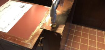 明石市・元飲食店 改装工事中のシロアリ駆除の事例　の写真