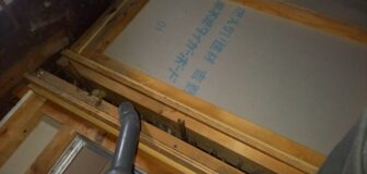 茨木市・個人宅のアライグマの糞撤去・消毒・断熱材交換の事例の駆除処理後