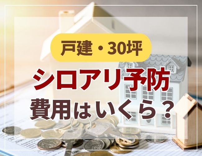 戸建・30坪シロアリ予防の費用はいくら？