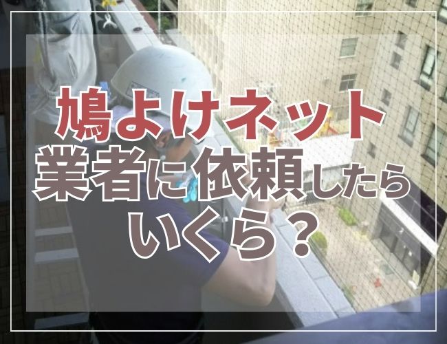 鳩よけネット業者に依頼したらいくら？