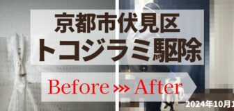 京都市伏見区・個人宅の南京虫（トコジラミ）駆除の事例の駆除