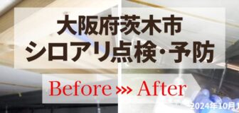 大阪府茨木市・戸建 シロアリ点検とシロアリ予防工事の事例の駆除