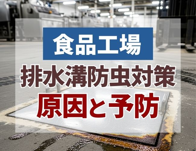 食品工場排水溝防虫対策
