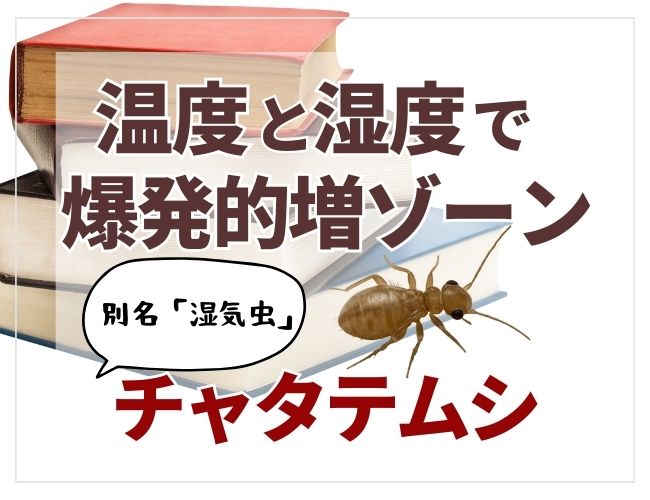 温度と湿度で爆発的増ゾーンへチャタテムシ