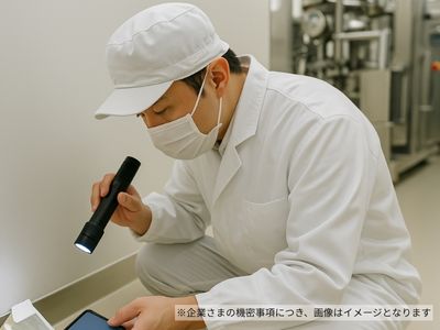 奈良の食品工場クリーンルームでの微小害虫モニタリングと対策事例の処理前写真(拡大)