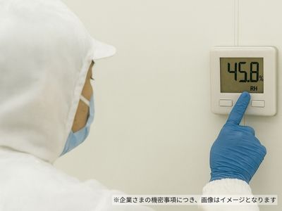 奈良の食品工場クリーンルームでの微小害虫モニタリングと対策事例の処理後写真(拡大)