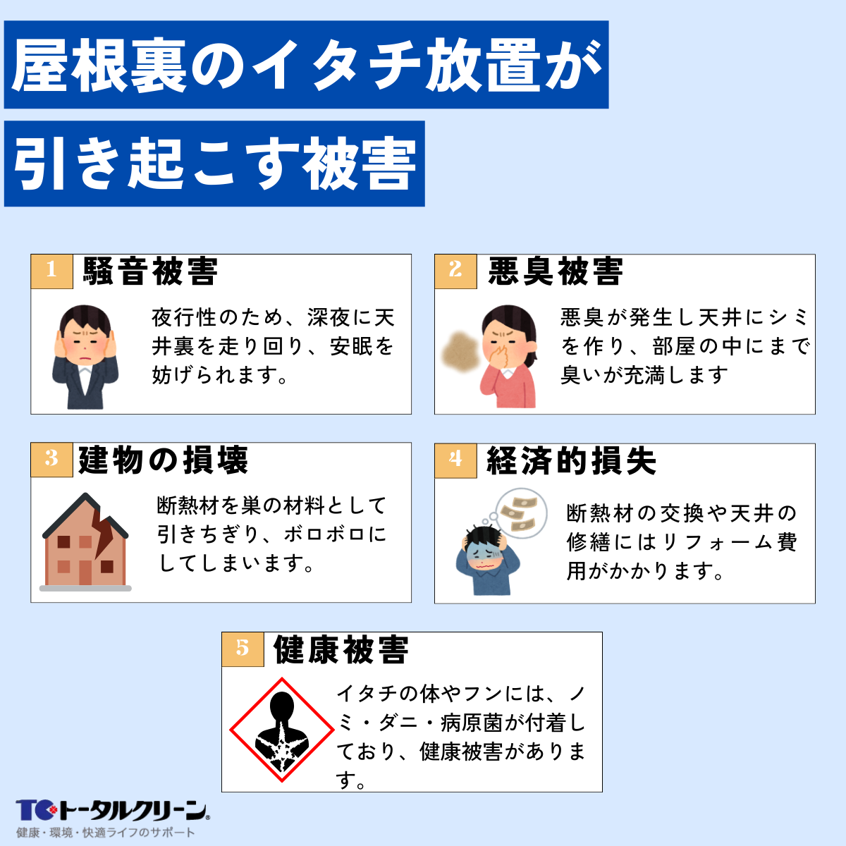屋根裏のイタチ放置が引き起こす被害