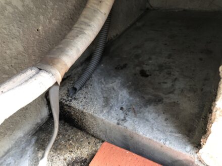 兵庫県芦屋市・マンションの鳩(ハト)フン清掃・防鳥ネット設置の施工事例の処理後写真(2)