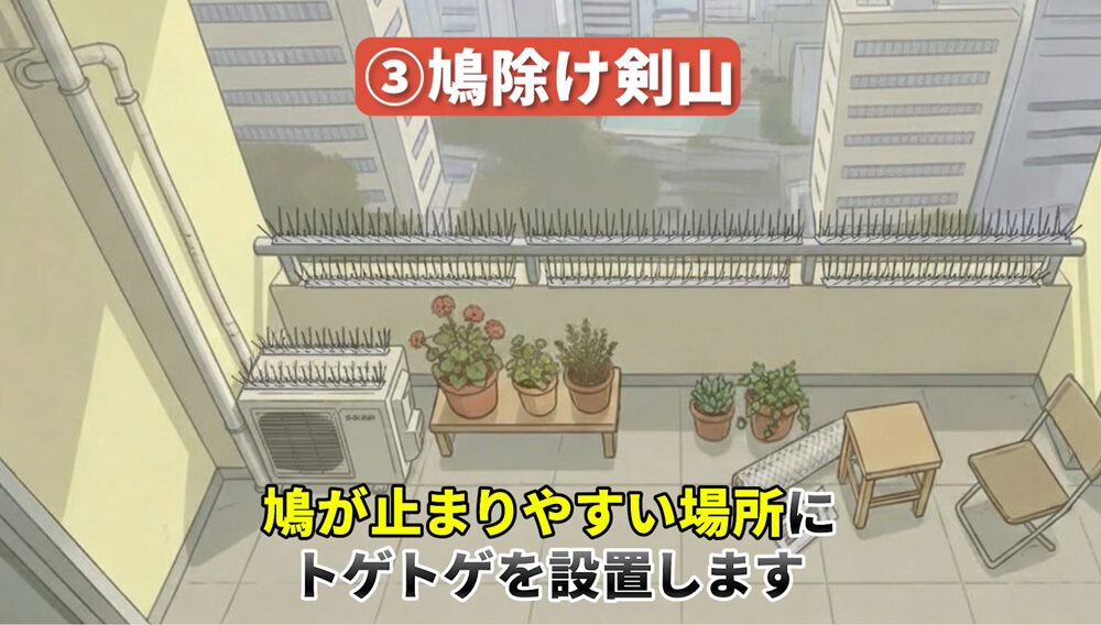 本当に効果がある鳩よけグッズ 鳩除け剣山