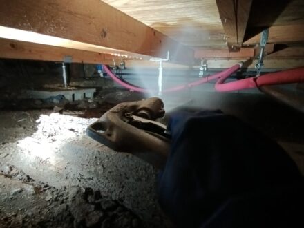 堺市西区・宿泊施設 床下 シロアリ防蟻処理の事例の処理後写真(2)