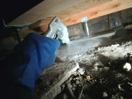堺市西区・宿泊施設 床下 シロアリ防蟻処理の事例の処理後写真(3)