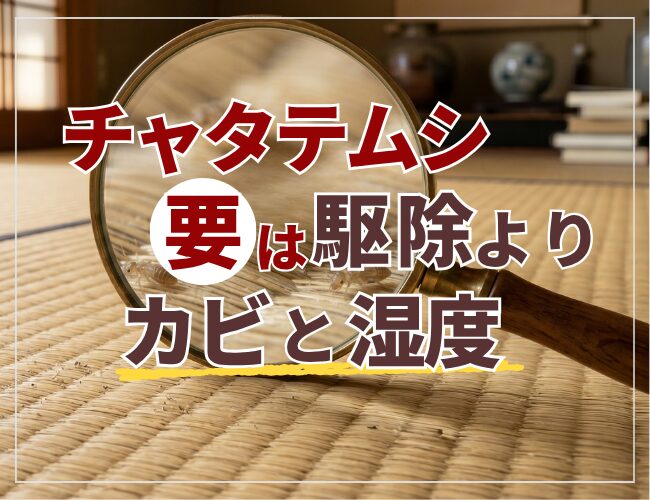 チャタテムシ要は駆除よりカビと湿度