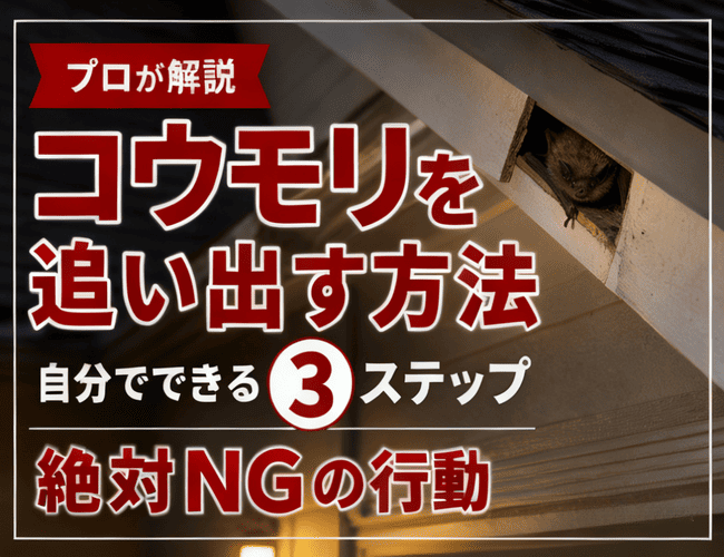 コウモリを追い出す方法