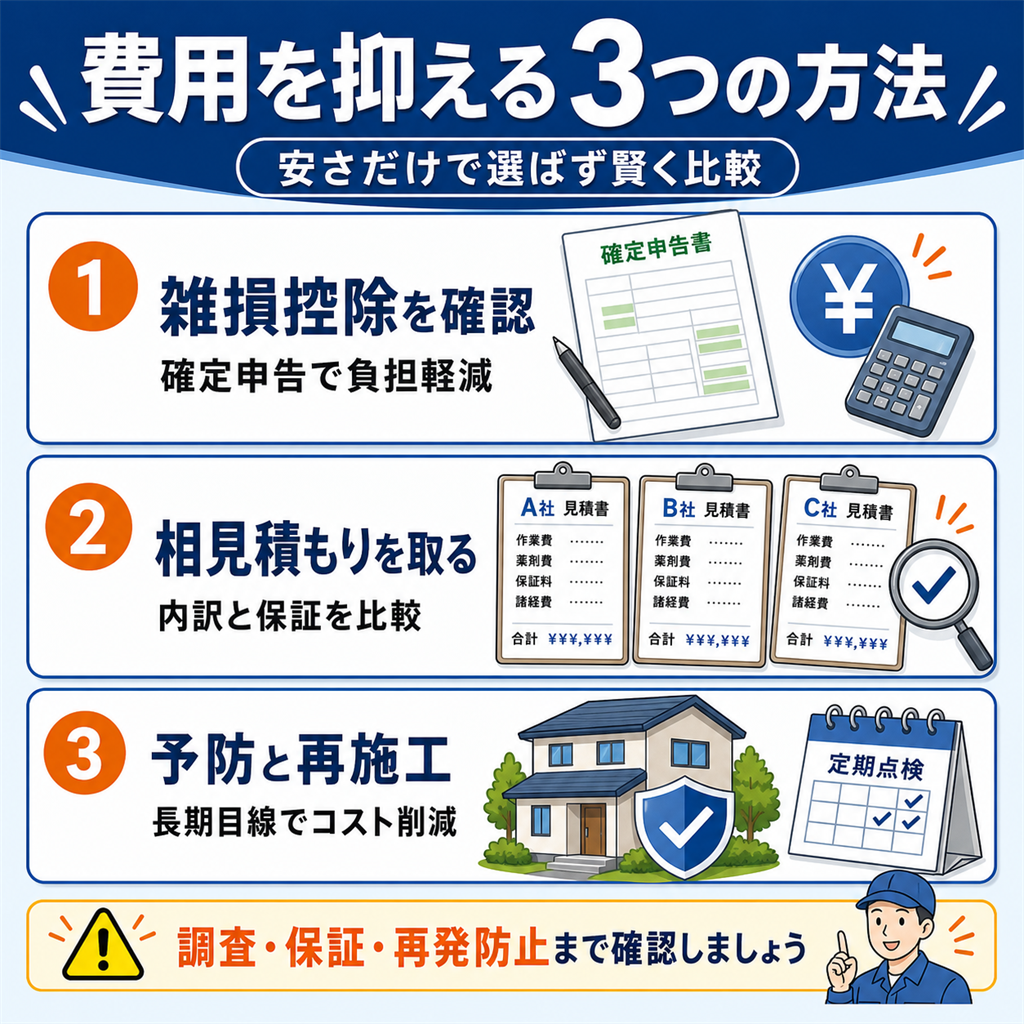 シロアリ駆除費用を抑える3つの方法 (1)
