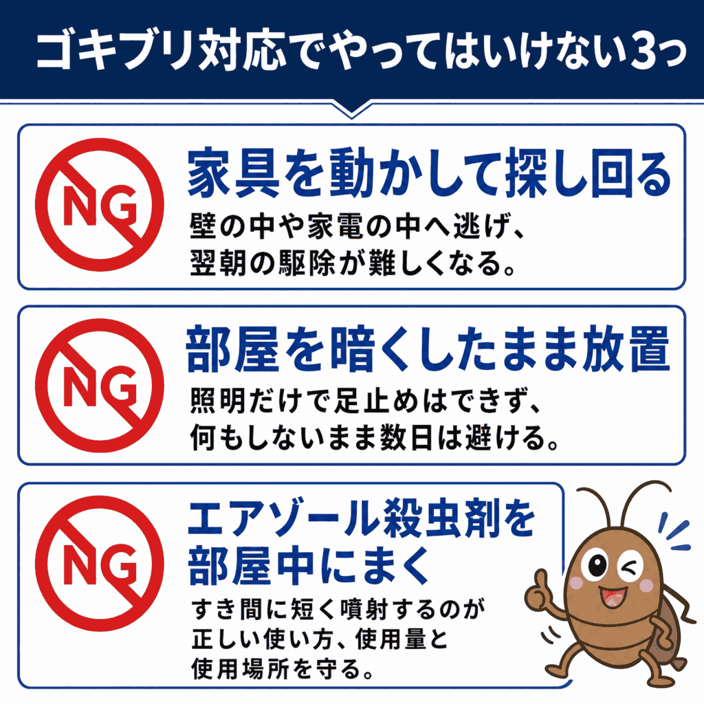 トータルクリーンに相談いただいた内容をもとに集計したゴキブリの被害が出ていた場所の集計データ