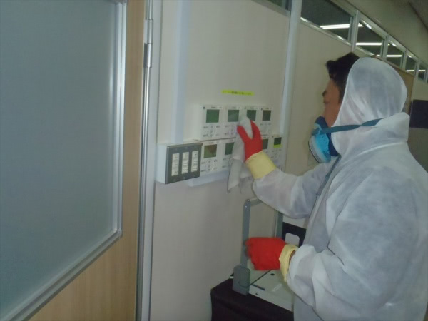 京都市・事業所の新型コロナウイルス消毒除菌作業の事例　の処理後写真(3)