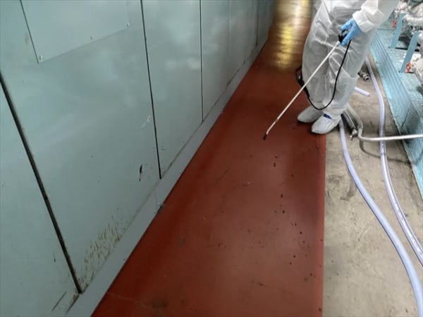 尼崎市・工場の新型コロナウイルス消毒除菌の事例の駆除処理後