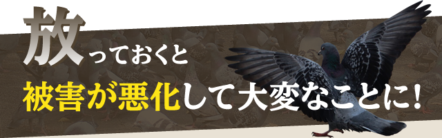 放っておくと被害が悪化して大変なことに